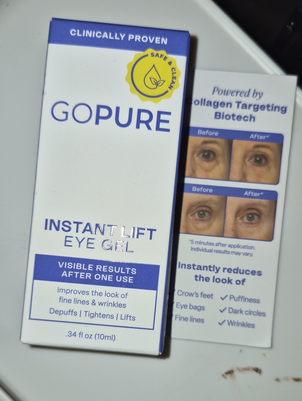Go Pure Instant Lift Eye Gel – Nwt